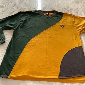 Vintage Gently loved Green and Yellow Long Sleeve Shirt by OUTKAST